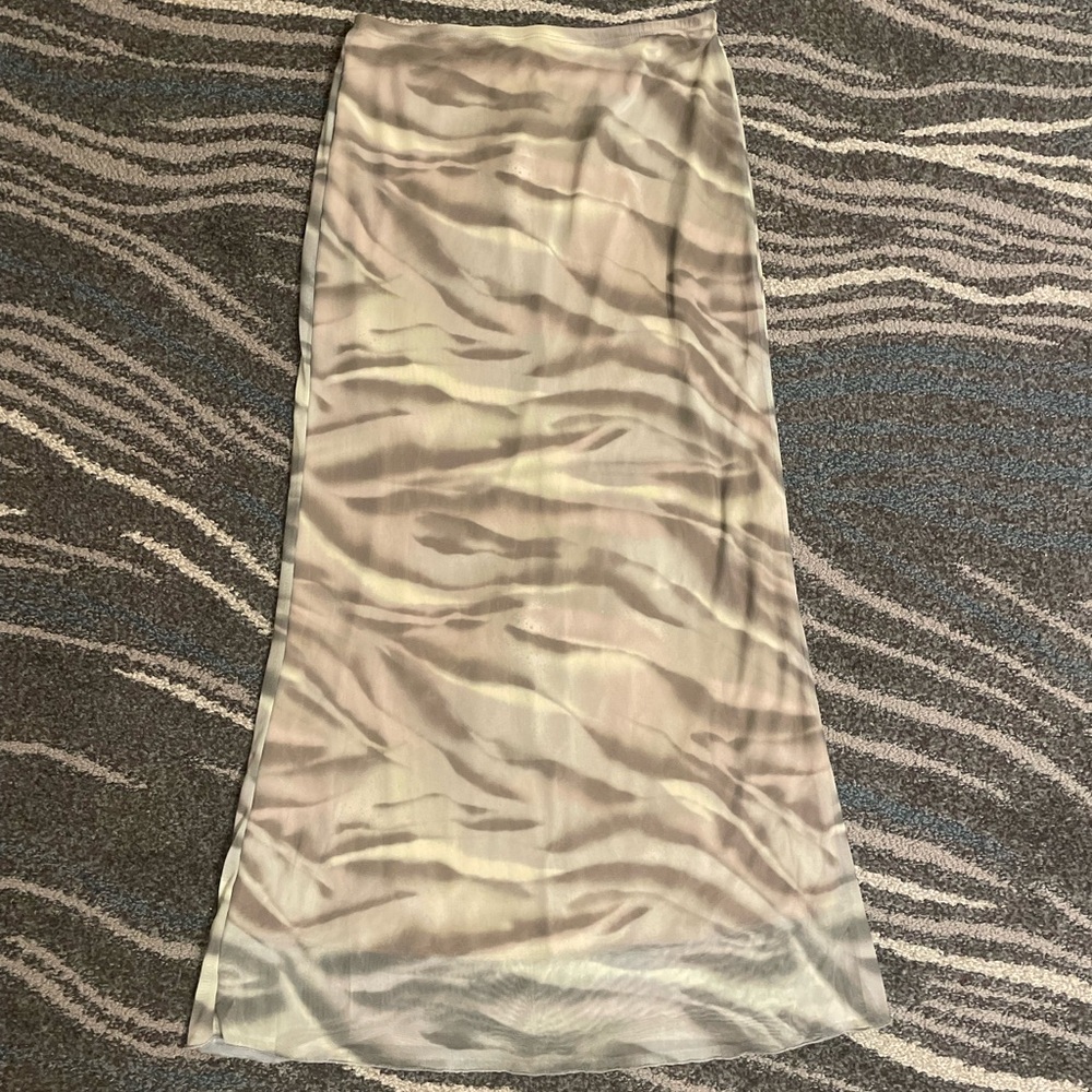 Printed Maxi Skirt